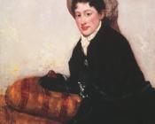 玛丽 史帝文森 卡萨特 : Portrait of a Woman Dressed for Matinee